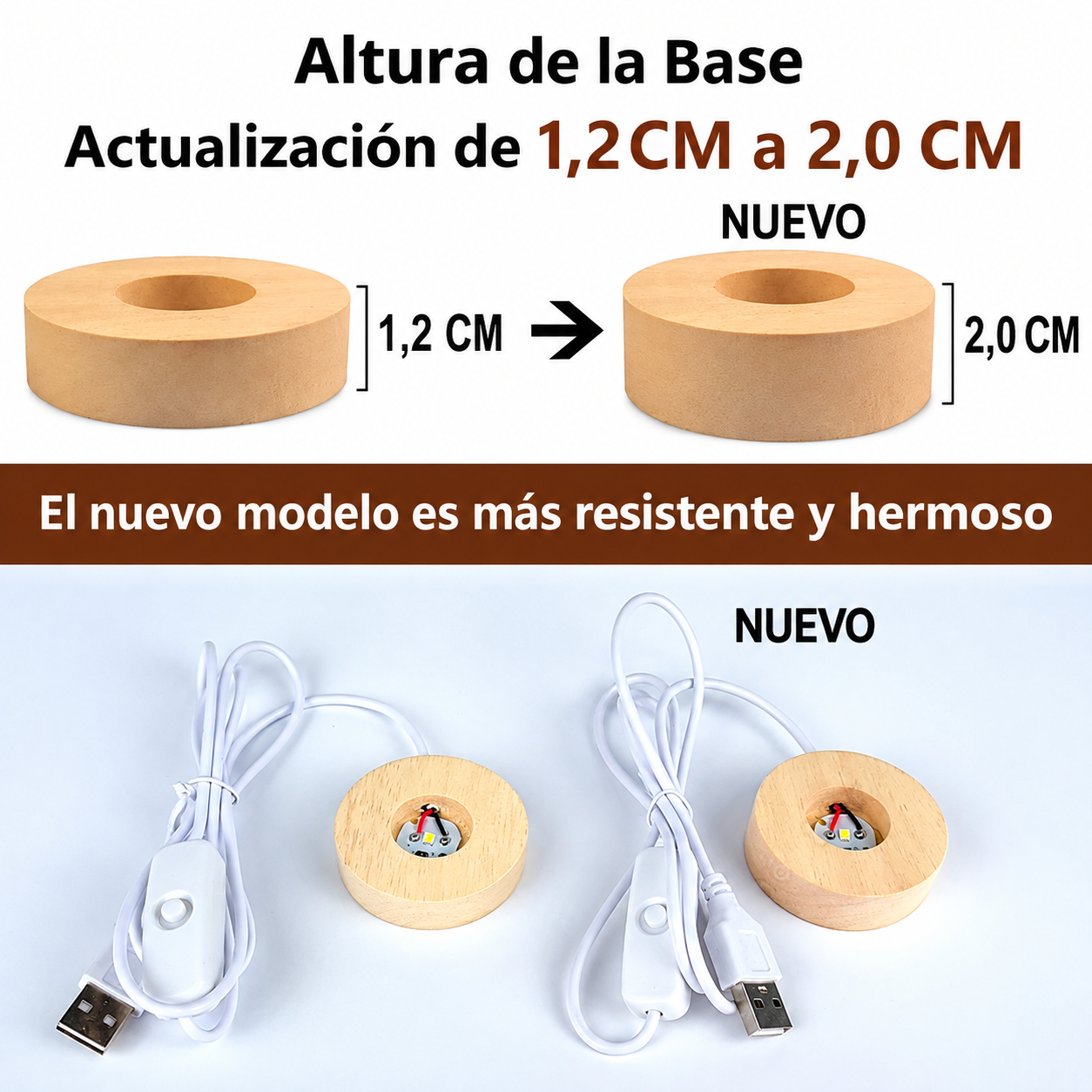 lampara de cristal 3D LED