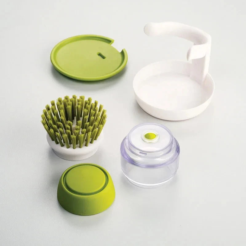 cepillo dispensador 2 en 1