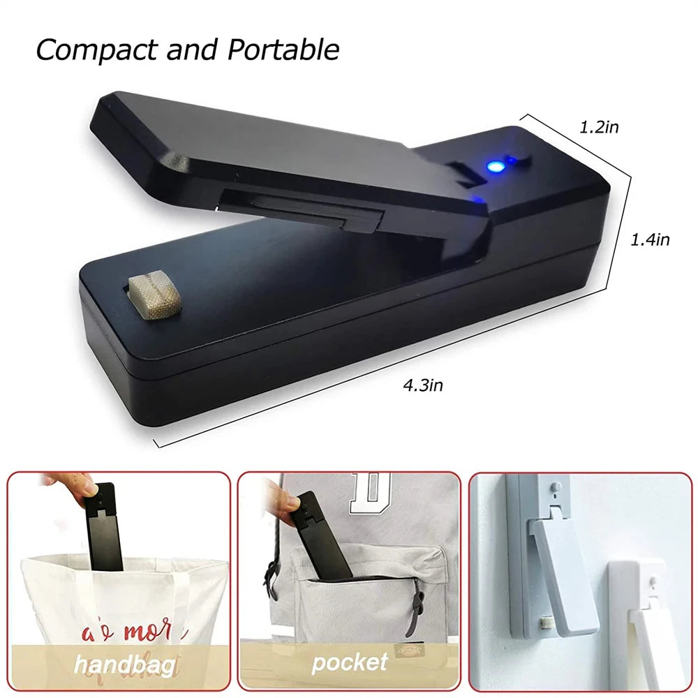 mini sellador de bolsas magnetico